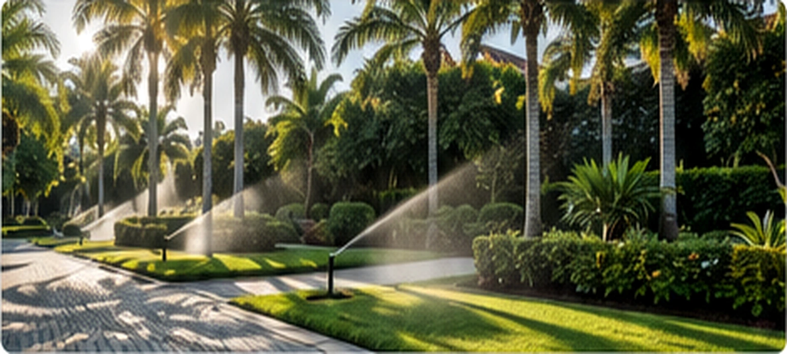 Well-watered South Florida landscape