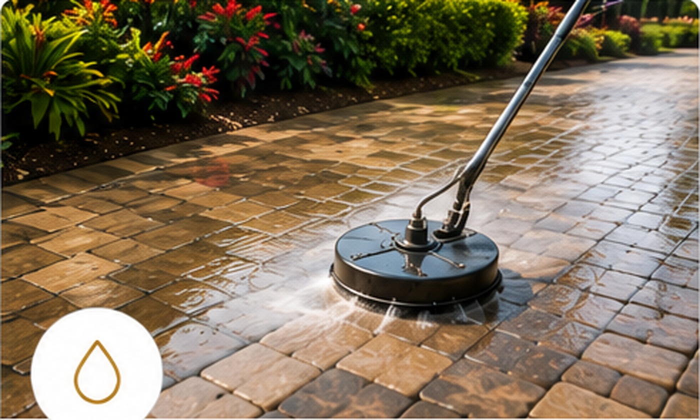 Paver cleaning and sealing