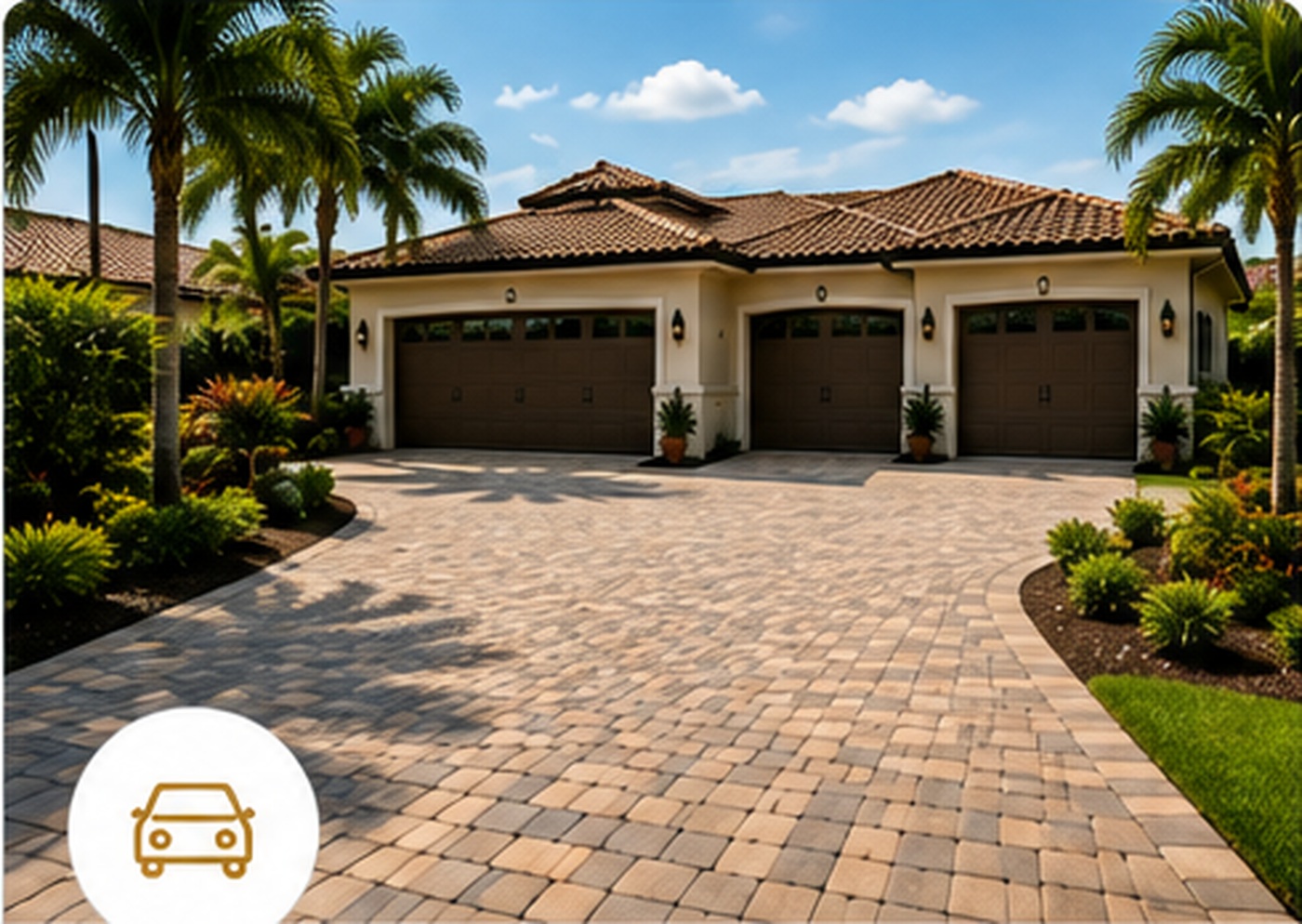 Paver driveway