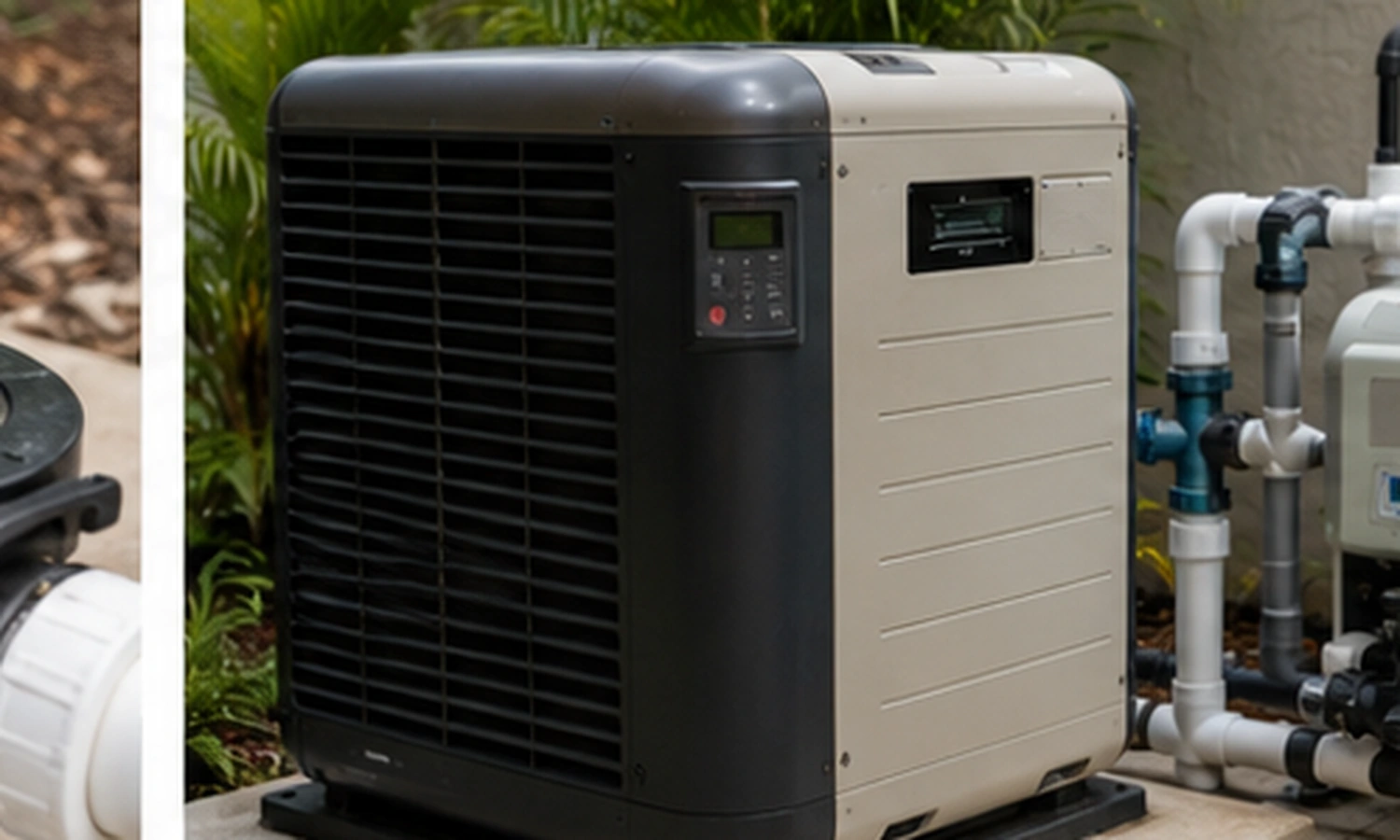 Pool heater and operating equipment