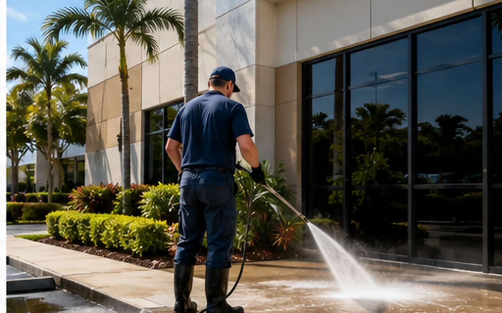 Clean commercial common area